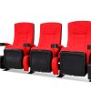 DreamScreen CINESEAT THEATRE MED TEXTILESHIELD RED FABRIC 3-SETER