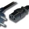 AIC Strømkabel Apparat C13 -  2,0 m Sort 3-pol SCHUKO-C13 1,0mm²