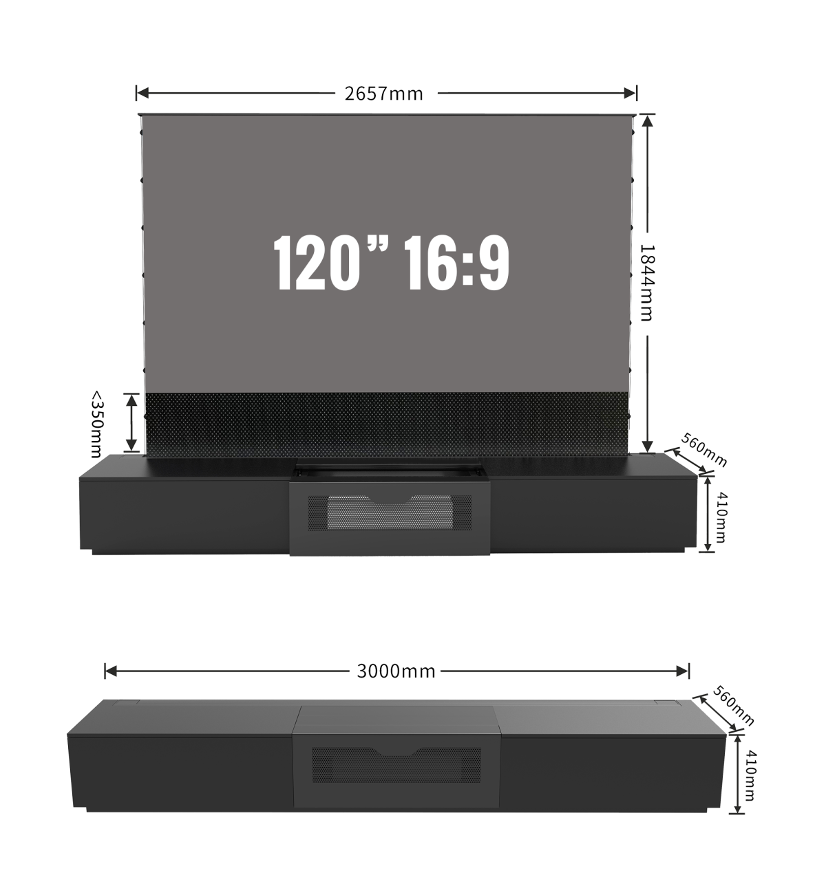 DREAMSCREEN LASERTV STEALTH UST ALR CONSOLE - Bilde 10