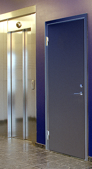 Daloc S30 50dB Steel sound door 90x210 left hinged black