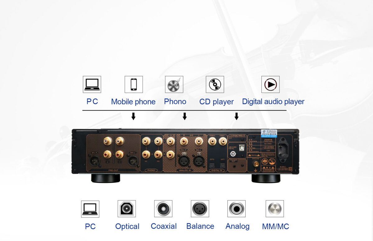 Tonewinner AD-1PRE+ FULLBALANSERT STEREO FORFORSTERKER - Bilde 7
