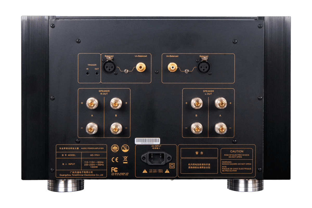 Tonewinner AD-1PA+ 2X300W (8Ω) KLASSE A + AB EFFEKTFORSTERKER - Bilde 3
