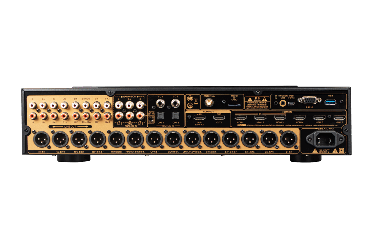 TONEWINNER AT-500 16 KANALS ATMOS / DTS-X 8K SURROUND FORFORSTERKER - Bilde 4