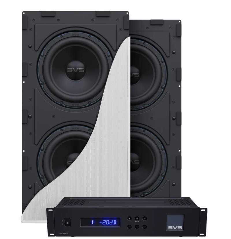 SVS 3000 IN-WALL SUBWOOFER MED EKSTERN FORSTERKER IKKE-PORTET