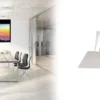 Euroscreen Sesame In-Ceiling 220x220cm bilde 1:1 uten maskering -RESTPARTI-
