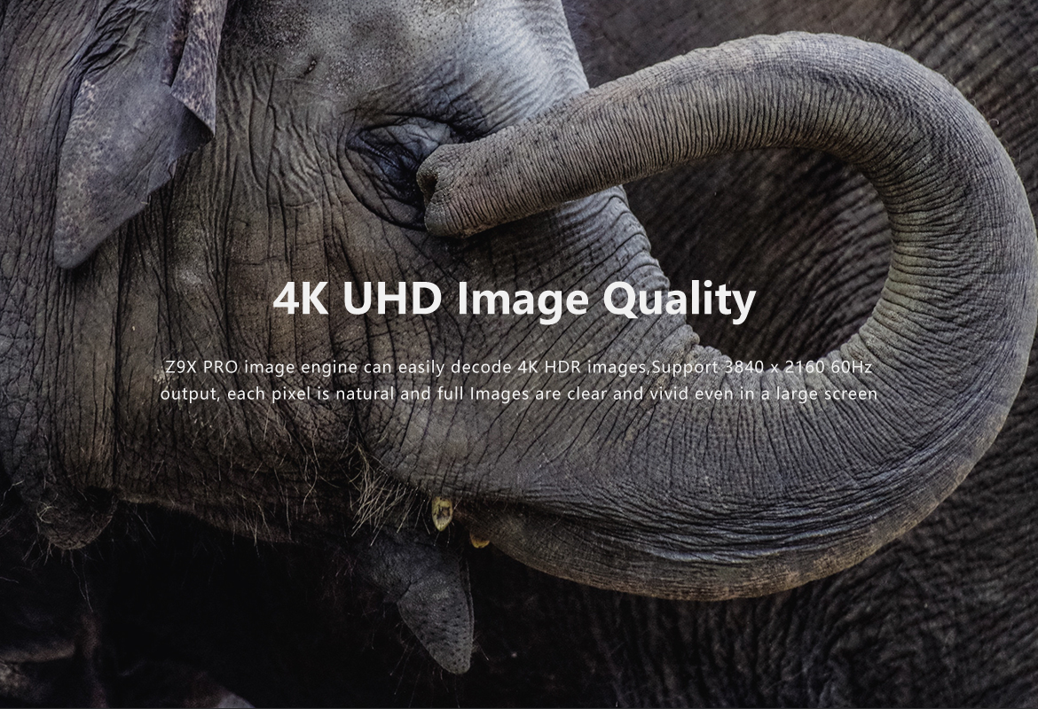 4K UHD bildebehandling på Zidoo Z9X Pro
