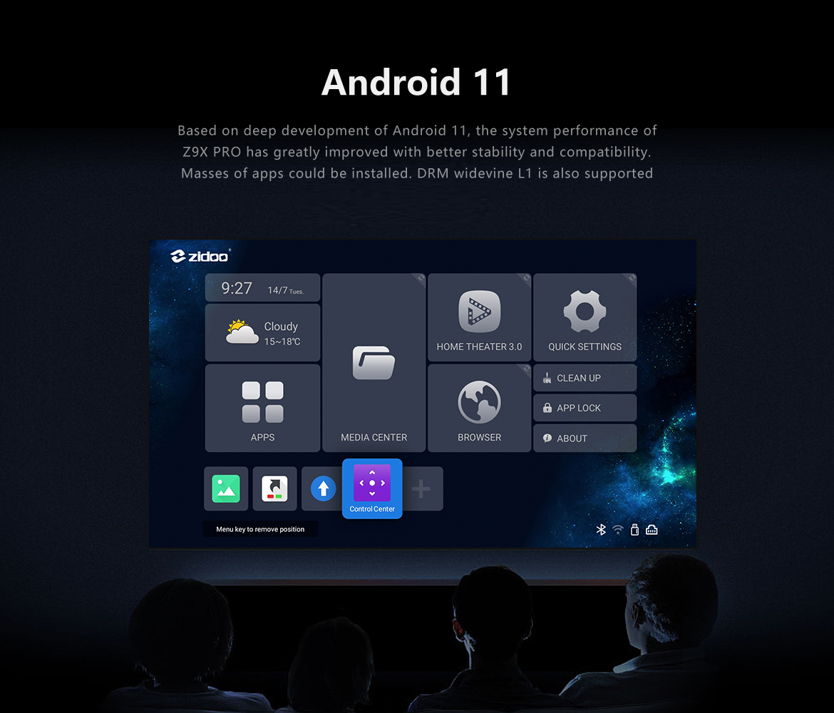 Android 11 på Zidoo Z9X Pro