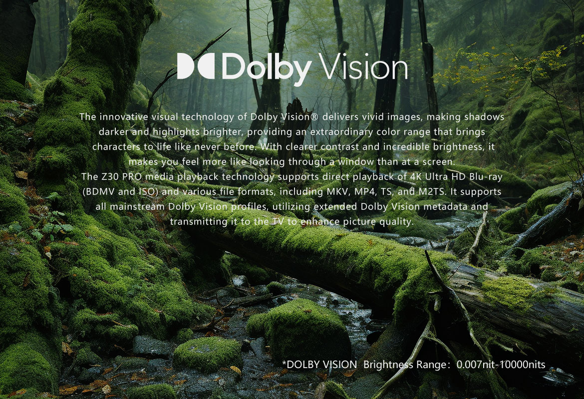 Dolby Vision på Zidoo Z30 Pro