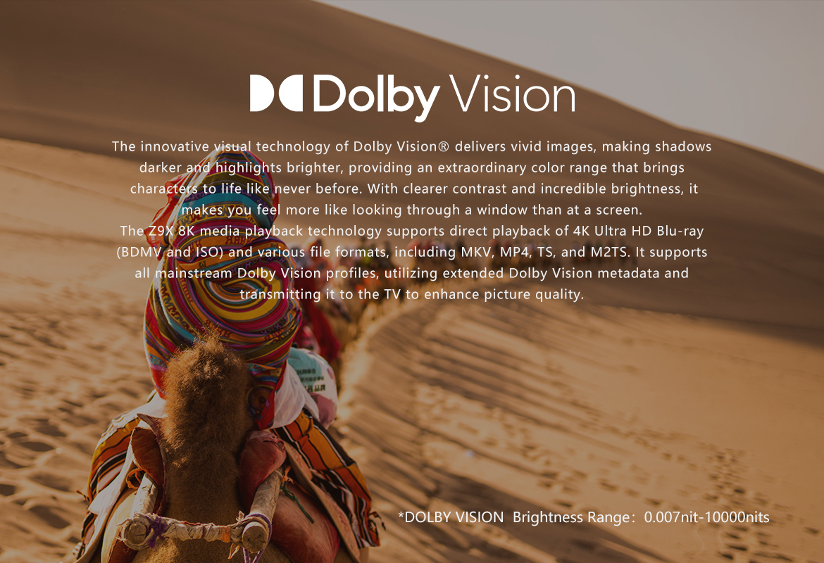 Dolby Vision på Zidoo Z9X 8K