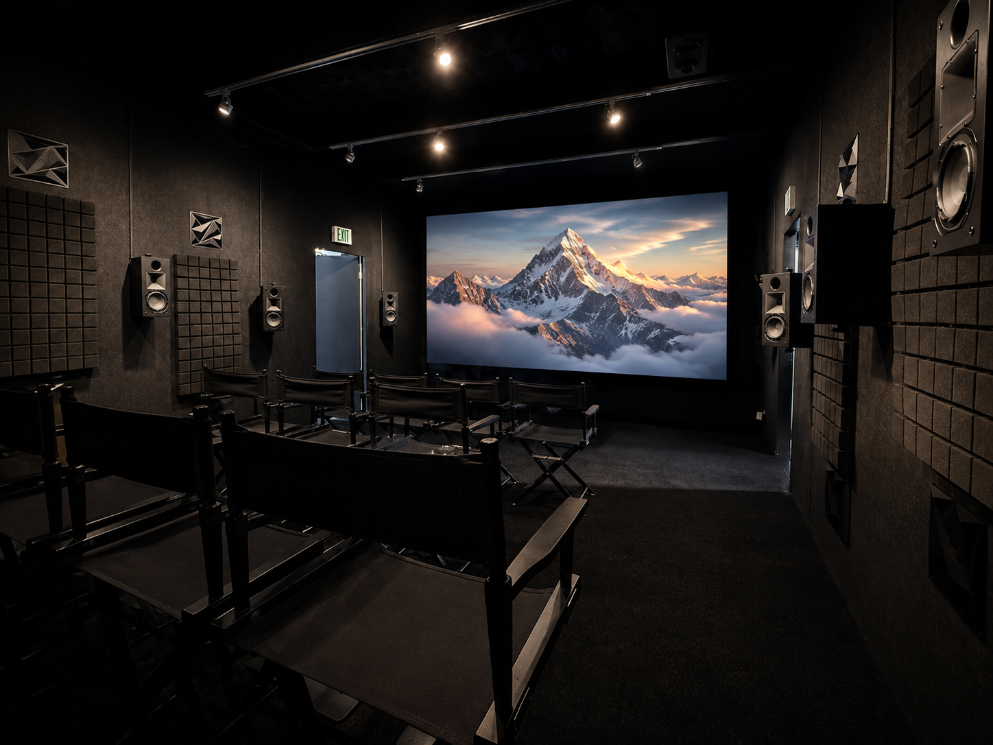 Alcons Sound Room 9 med DreamScreen CoreX1-lerret og bilde fra Christie Griffyn