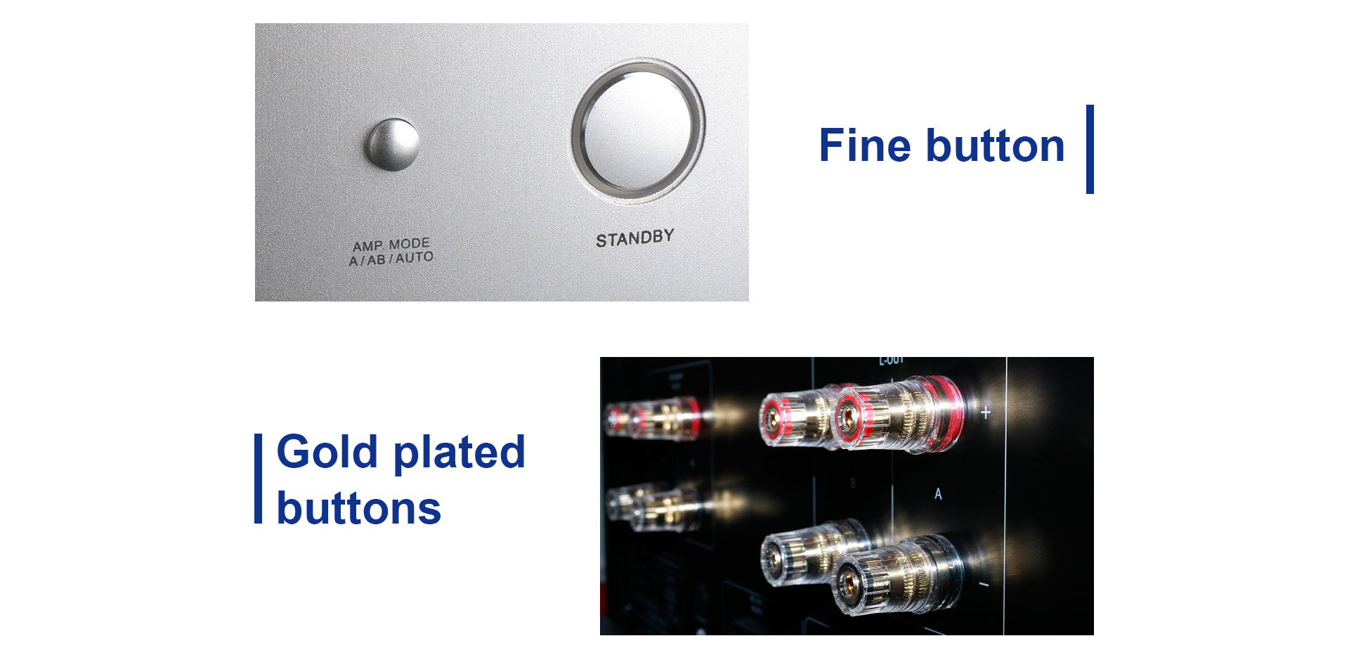 Flere konstruksjonsdetaljer for Tonewinner AD-1PA+