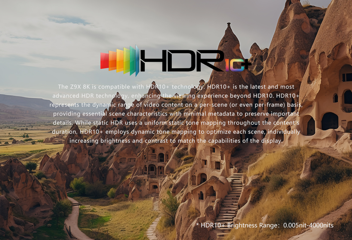 HDR10 Plus på Zidoo Z9X 8K