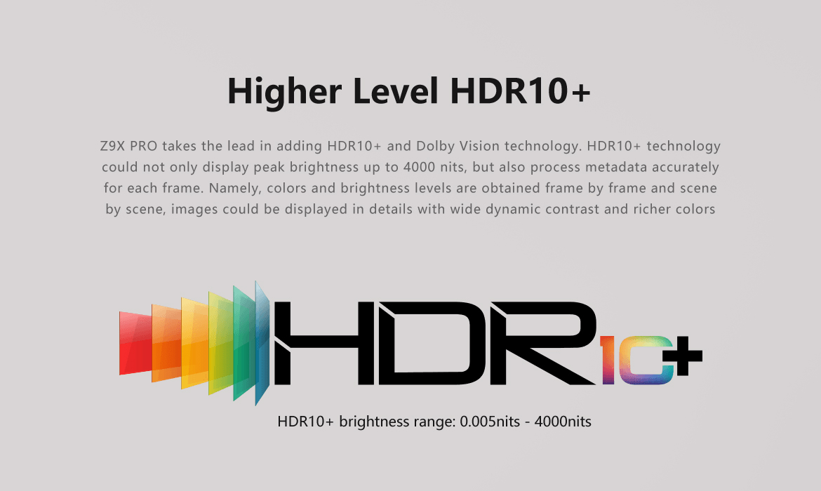 HDR10 Plus på Zidoo Z9X Pro