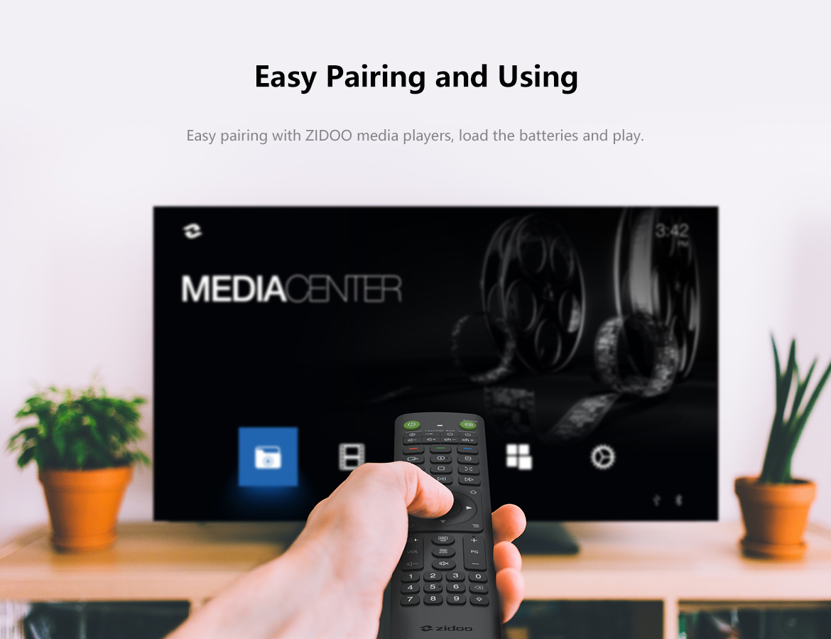 Paring av Zidoo V12 med mediespiller