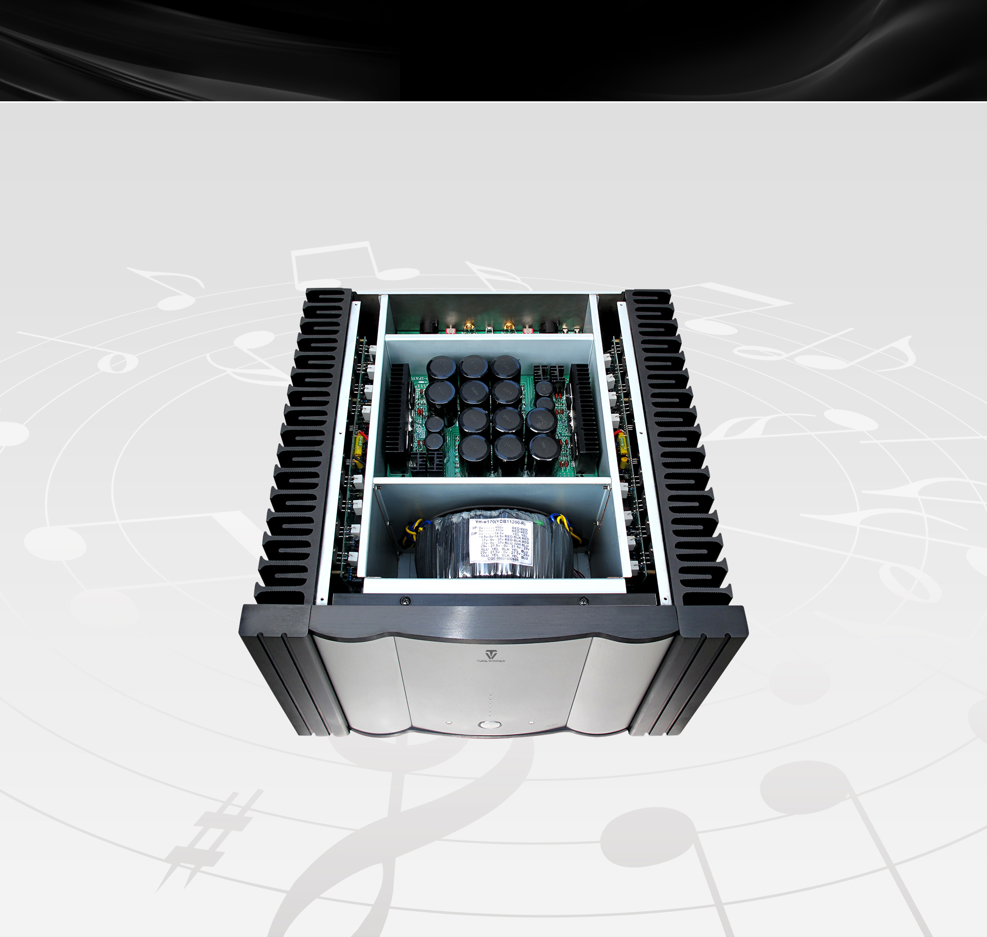 Separate kabinettsoner i Tonewinner AD-1PA+