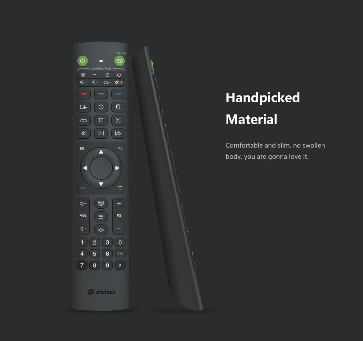 Zidoo V12 Bluetooth og IR fjernkontroll