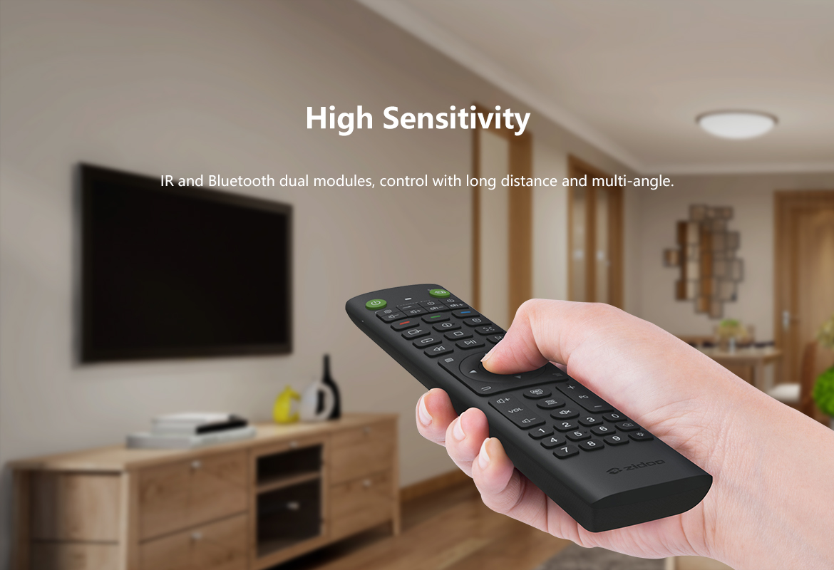 Zidoo V12 Bluetooth og IR styring
