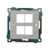 Ethereal ELKO-veggplate for 4 tilkoblingsmoduler – EU-Keyplate Kit