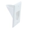 Ethereal innfelt kabelplate, enkel bredde, hvit – EDC-1GW