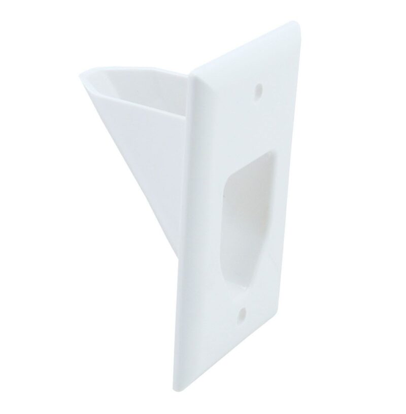 Ethereal innfelt kabelplate, enkel bredde, hvit – EDC-1GW