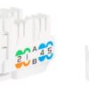 Wirepath Cat6A nettverkskontakt for veggplate, hvit – WP-CAT6A-RJ45-WH