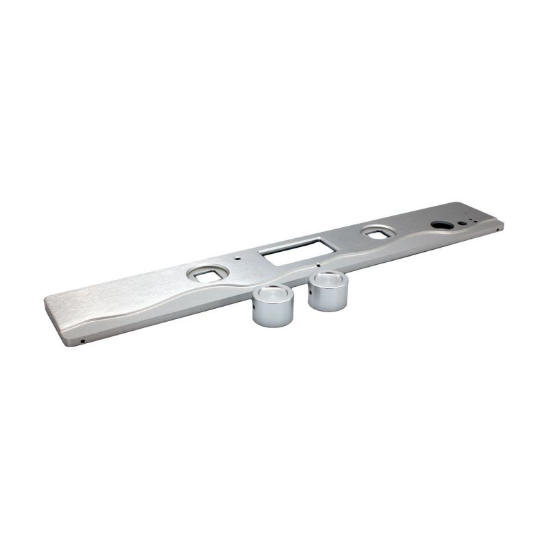 Hypex frontplate til PreAmplifier Kit – sølv med knotter