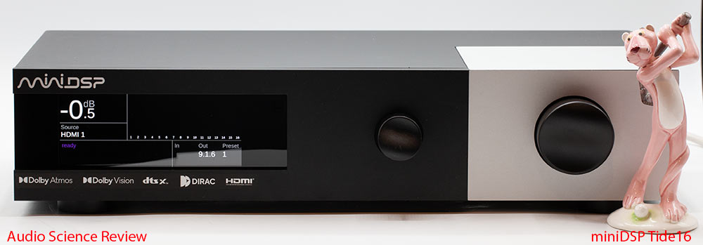 miniDSP TIDE16 fotografert i Audio Science Reviews test.