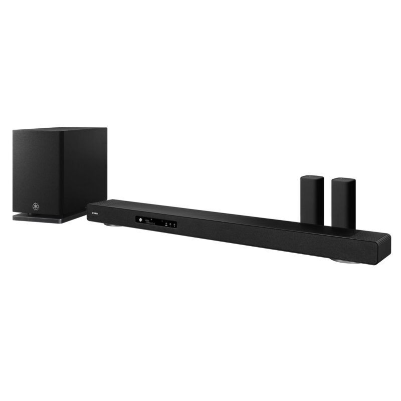 Yamaha TRUE X SURROUND 90A med lydplanke, subwoofer og trådløse bakhøyttalere